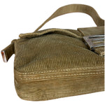 Fendi Brown Corduroy Baguette