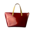 Louis Vuitton Red Monogram Vernis Bellevue Handbag PM