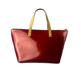 Louis Vuitton Red Monogram Vernis Bellevue Handbag PM