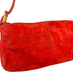 Fendi Baguette Red Suede