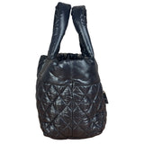 Chanel Black Quilted Nylon Coco Cocoon Puffer Tote Bag 2011