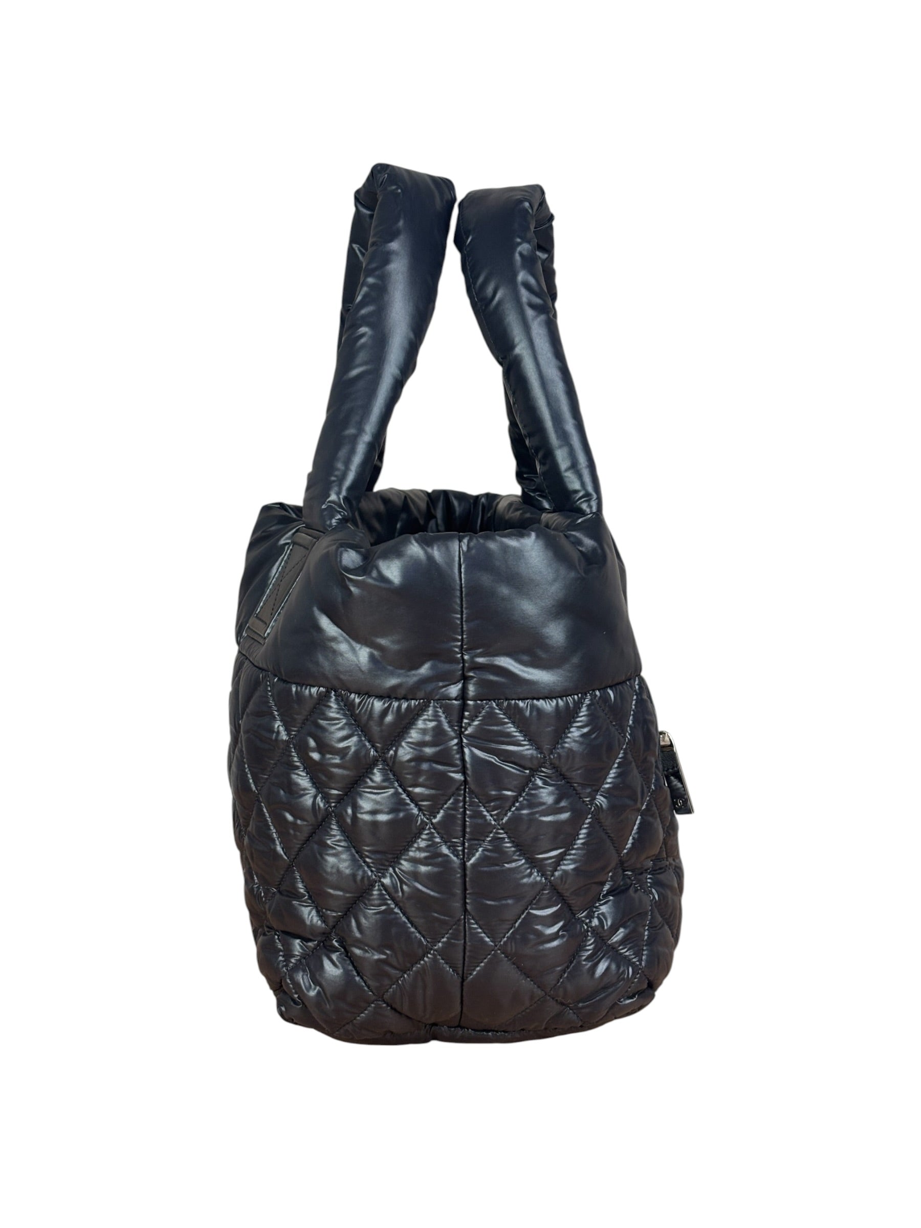 Chanel Black Quilted Nylon Coco Cocoon Puffer Tote Bag 2011