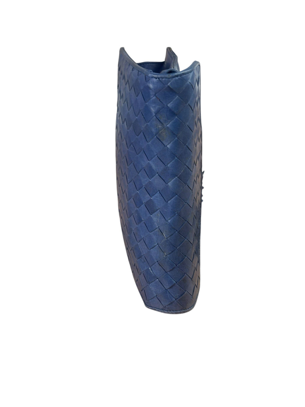 Bottega Veneta Navy Intrecciato Small Shoulder Bag