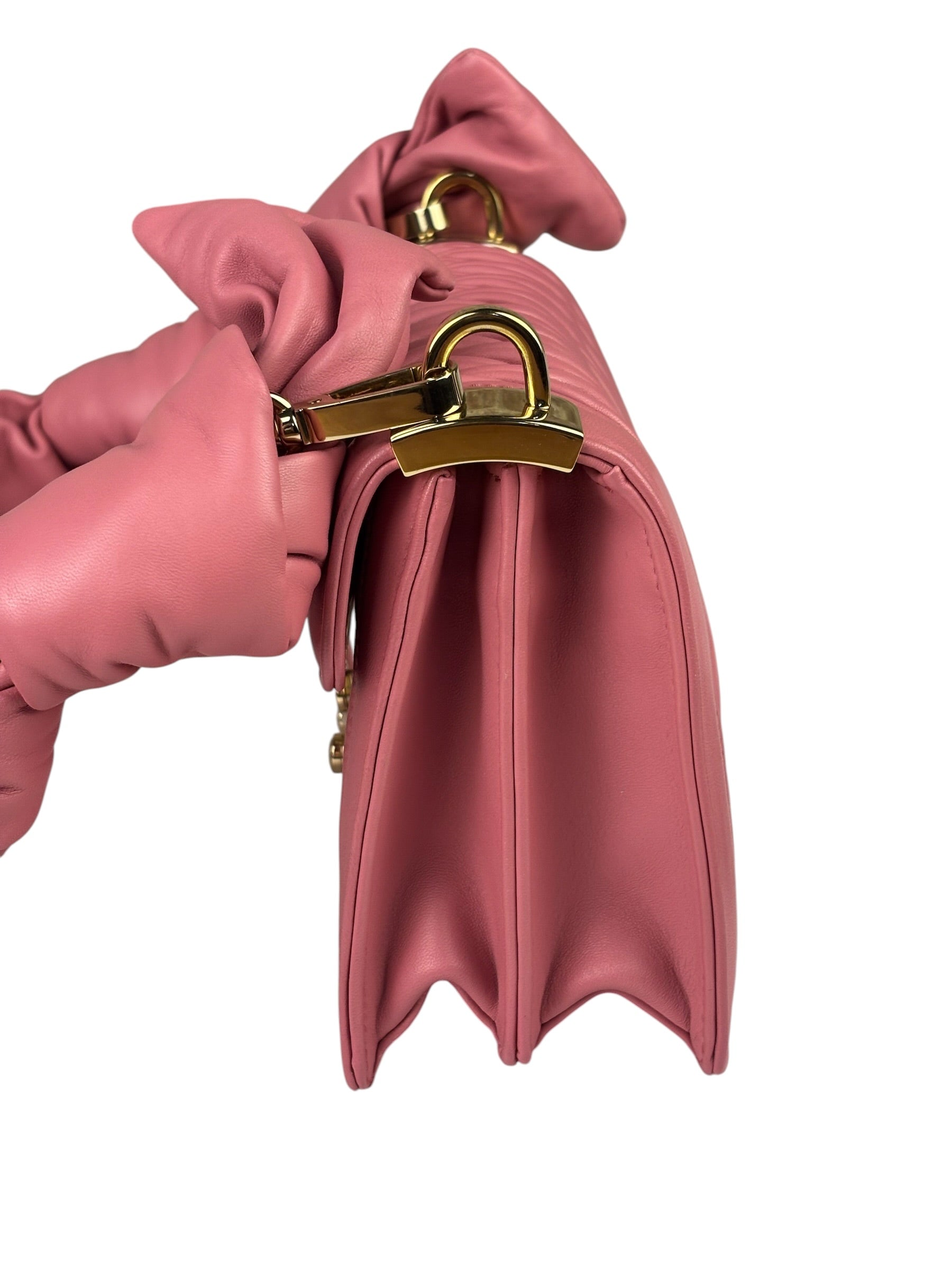 Miu Miu Pink Confidential Nappa Matelassè Leather Shoulder Bag