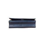 Chanel Navy Leather Diamond Stitch Flap Bag 1988