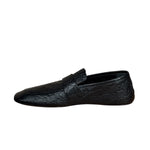 Gucci Black GG Leather Ragazzo Loafers