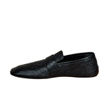 Gucci Black GG Leather Ragazzo Loafers