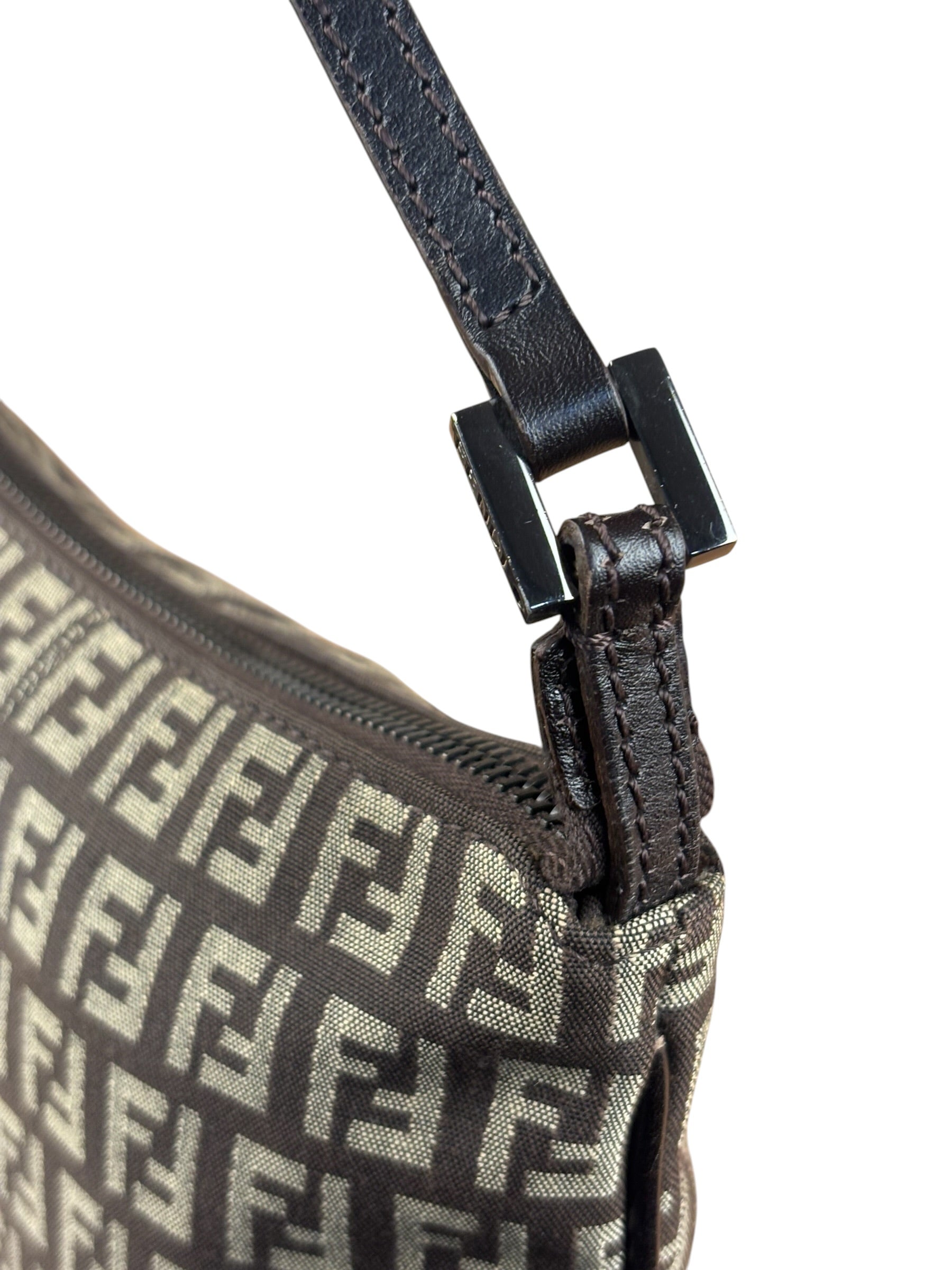 Fendi Vintage Brown Zucca Crossbody