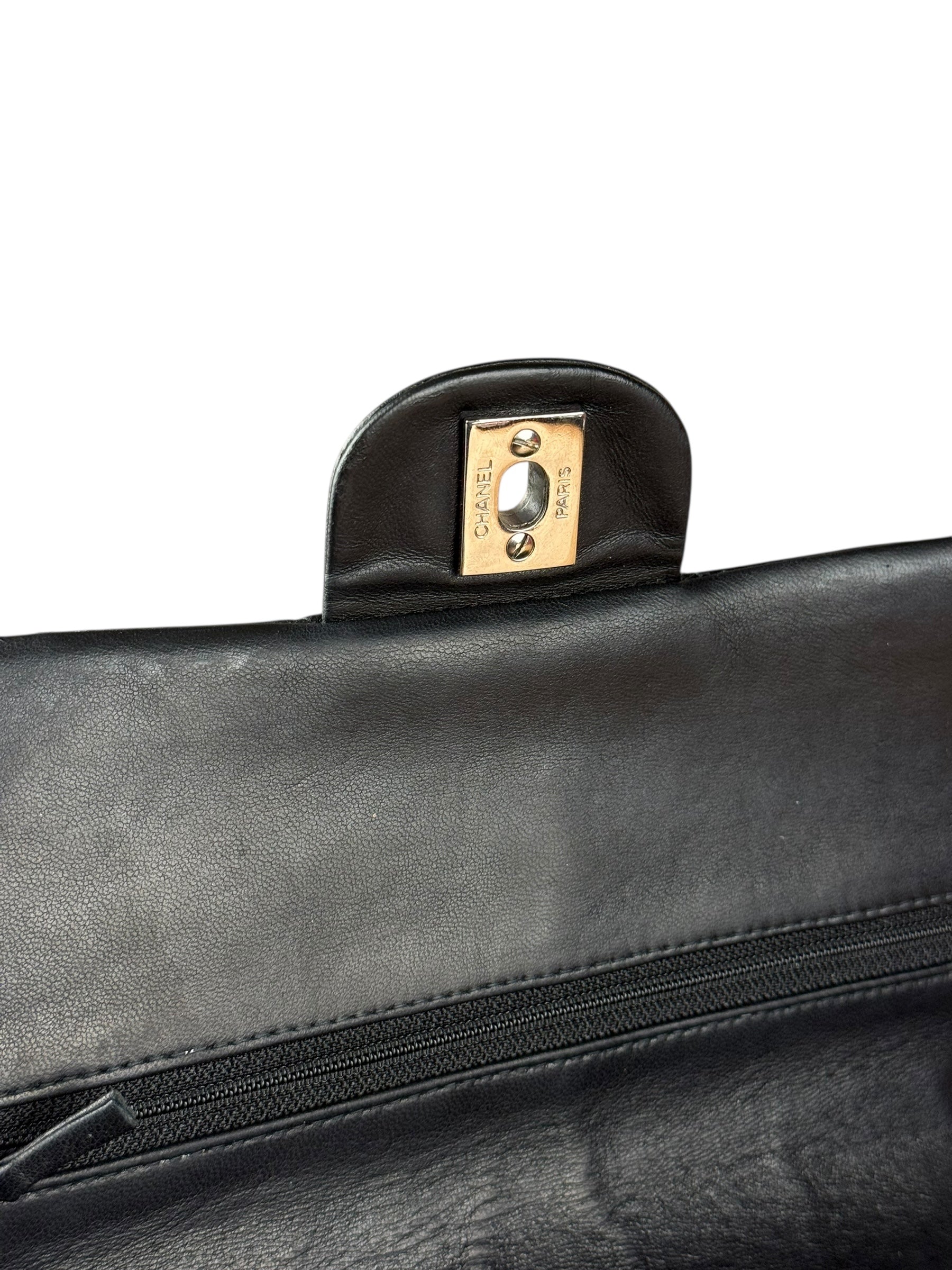 Chanel Classic Quilted Black Double Flap Bag 2003