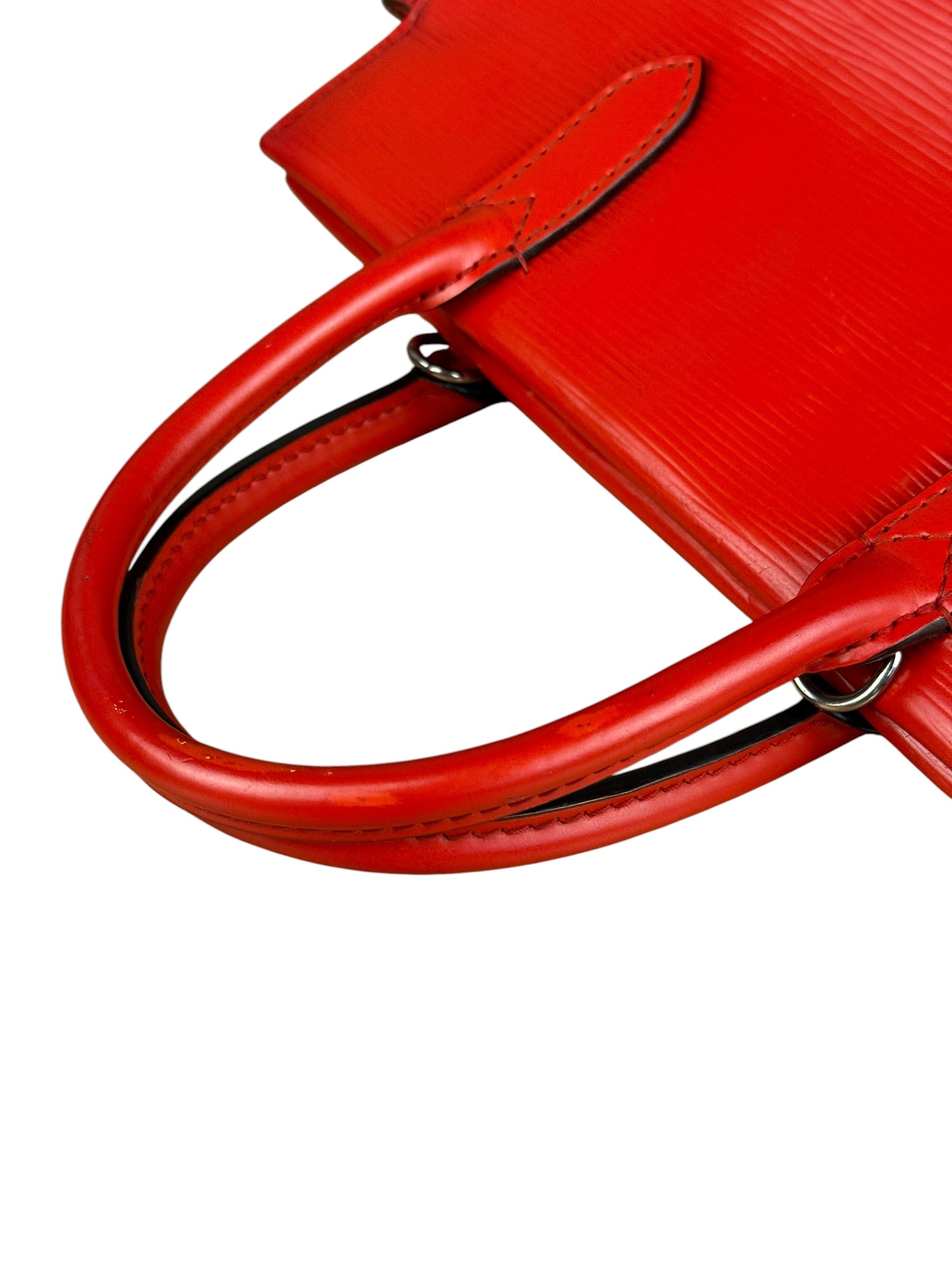 Louis Vuitton Red Epi Marly BB Handbag (No Strap)