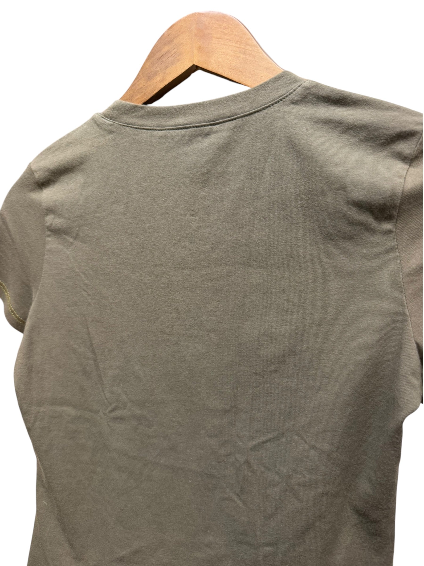 Christian Dior Green Short-Sleeve Diamonds/Pearls Studded T-Shirt