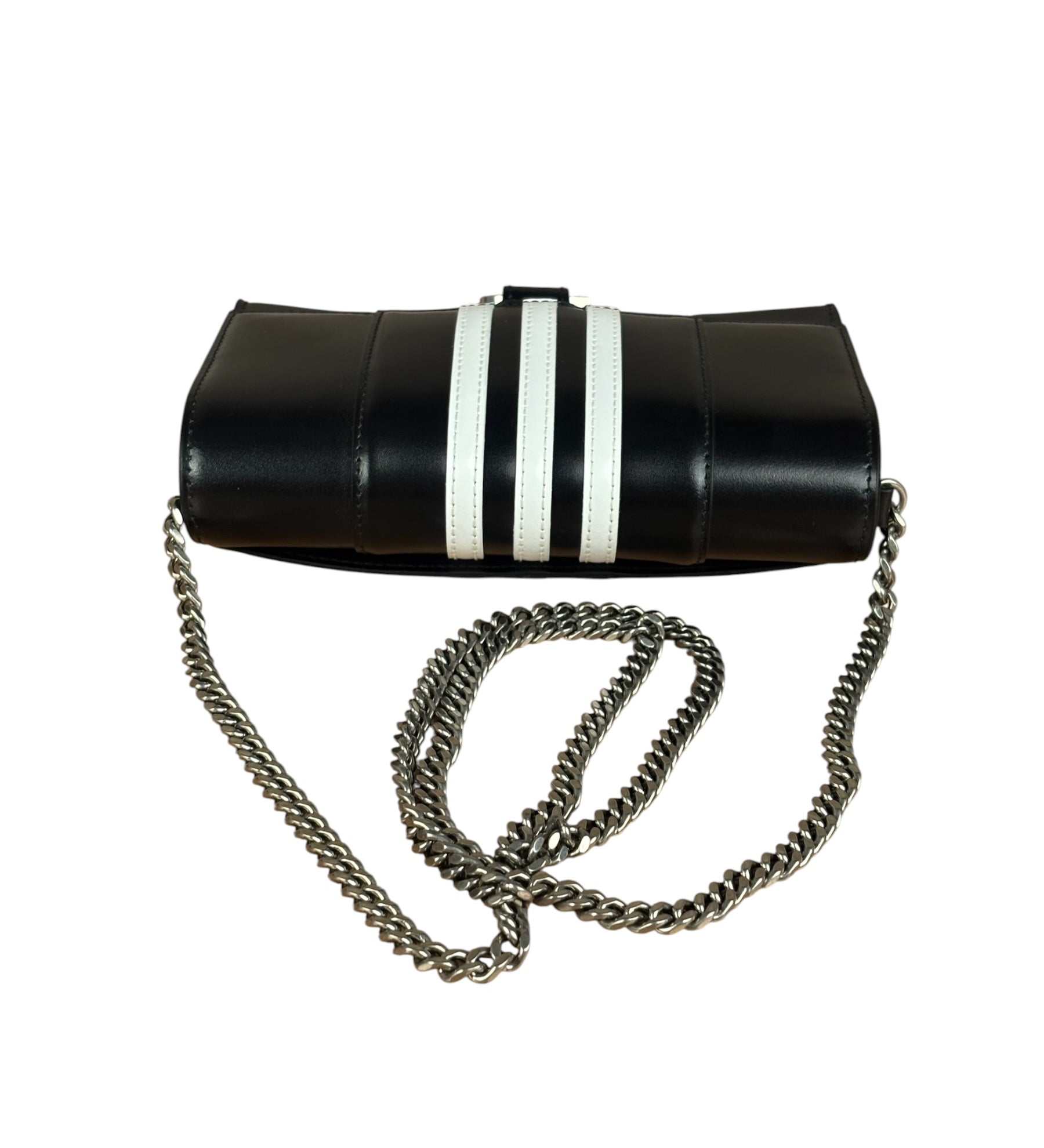 Balenciaga x Adidas Black Hourglass Wallet on Chain