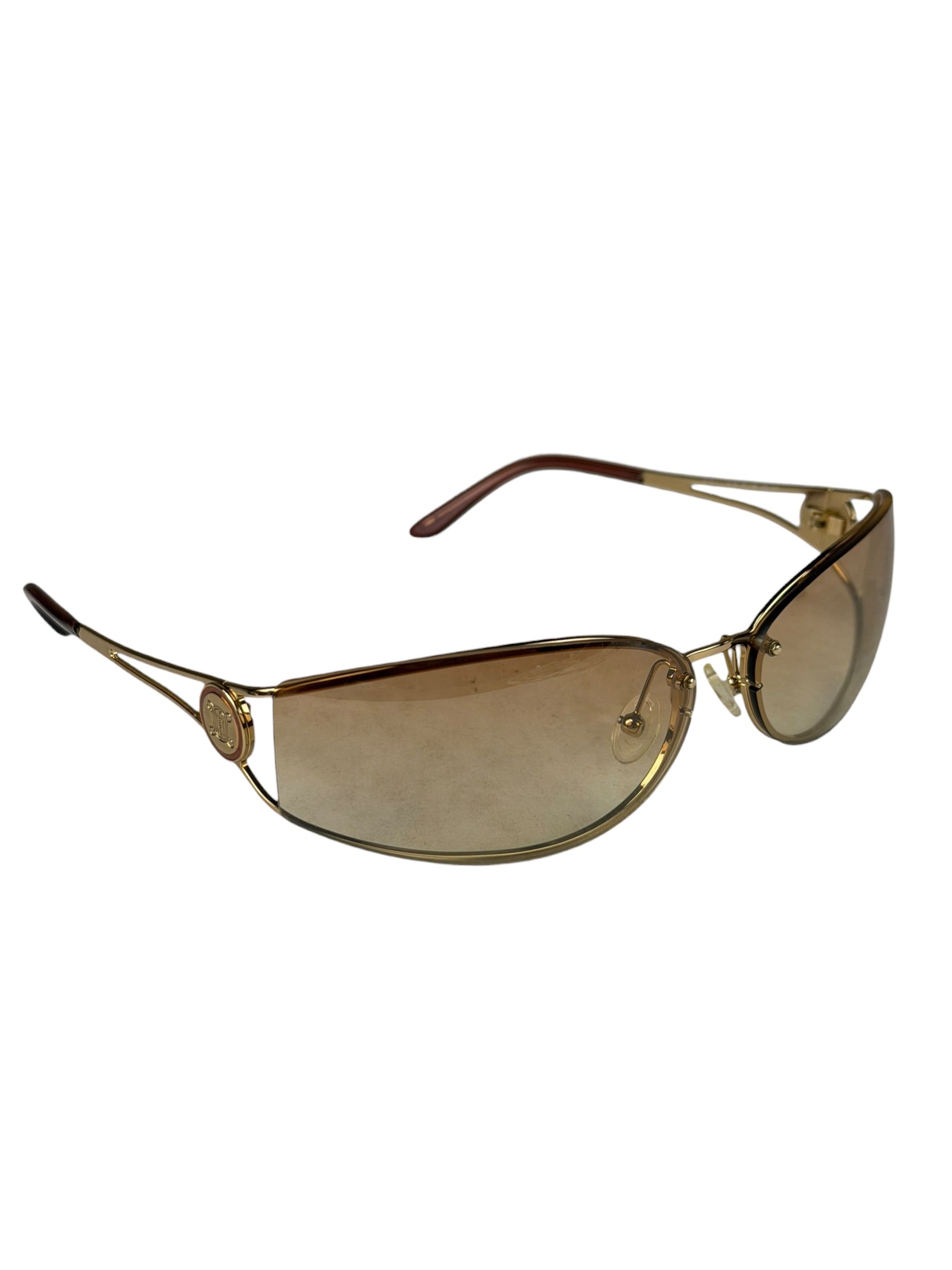 Celine Gold-Tone Tinted Reading Sunglasses