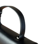 Prada Vintage Black Leather Top Handle Bag