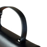 Prada Vintage Black Leather Top Handle Bag