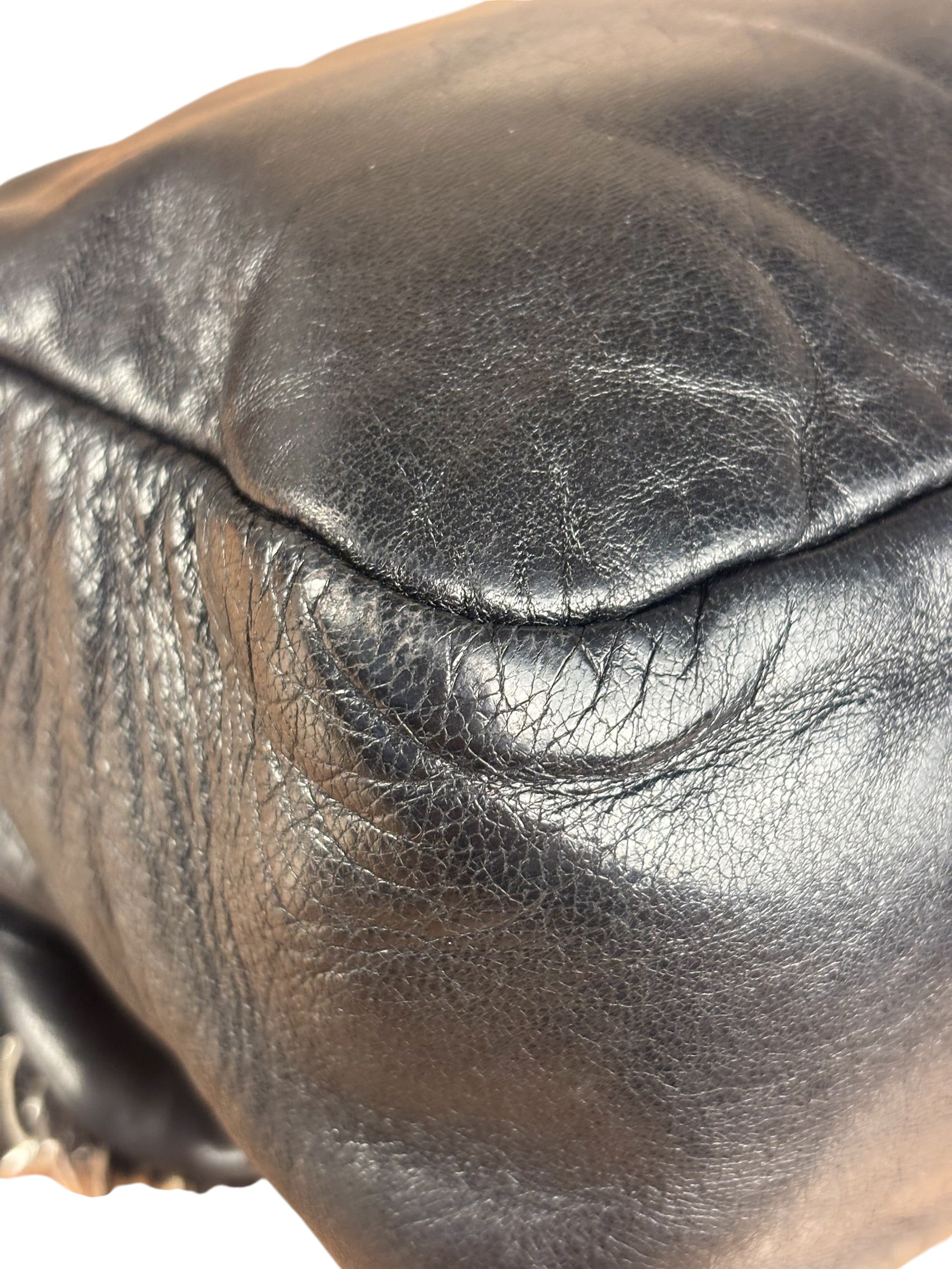 Chanel Black Classic Flap Tweed Shoulder Bag 2010
