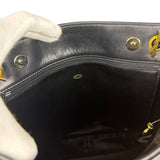 Chanel Black Lambskin Shopper Tote 90s