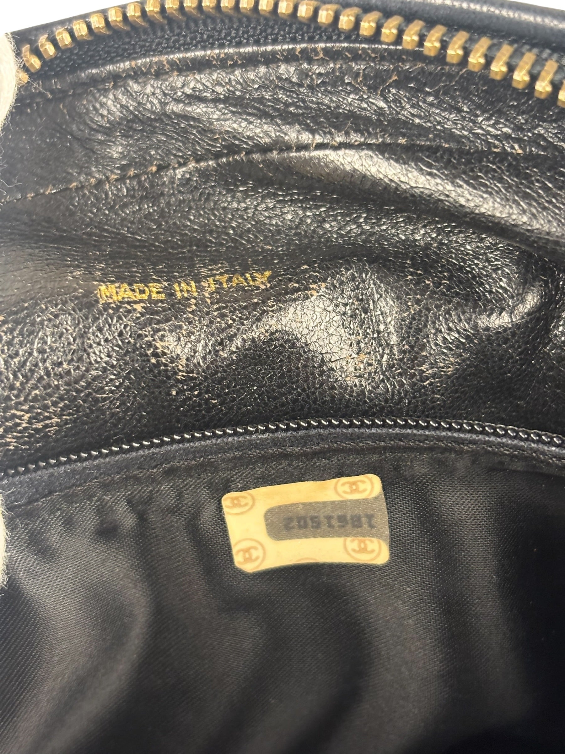 Chanel Black Diamond Stitch Camera Crossbody