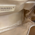 Chanel East/West Accordion Chain Beige Flap Bag 2008