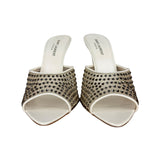YSL Gippy Crystal Mesh Stilettos