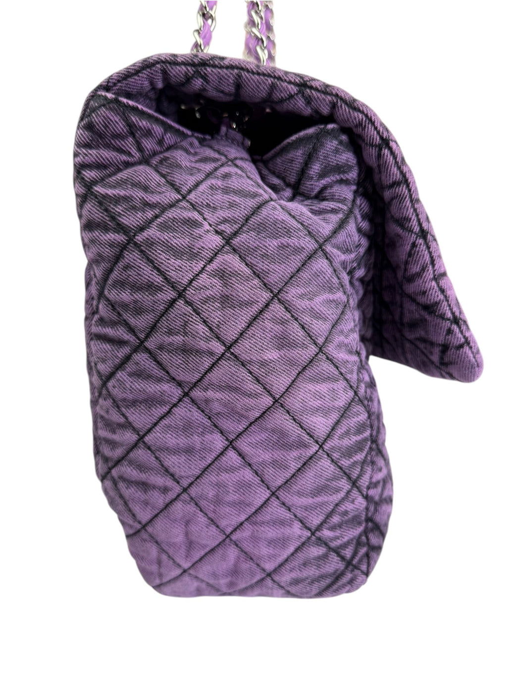 Chanel Purple Denimpressions XXL Flap Bag 2019