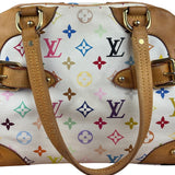 Louis Vuitton White Monogram Murakami Claudia Handbag