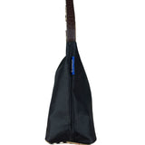 Burberry Nylon Check-Trimmed Shoulder Bag