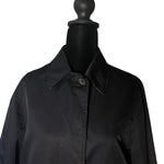 Burberry Black Button Up Coat