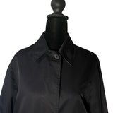 Burberry Black Button Up Coat