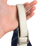Coach Leather Shoulder Bag Navy/White