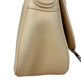 Christian Dior Vintage Beige Leather Stitch Saddlebag