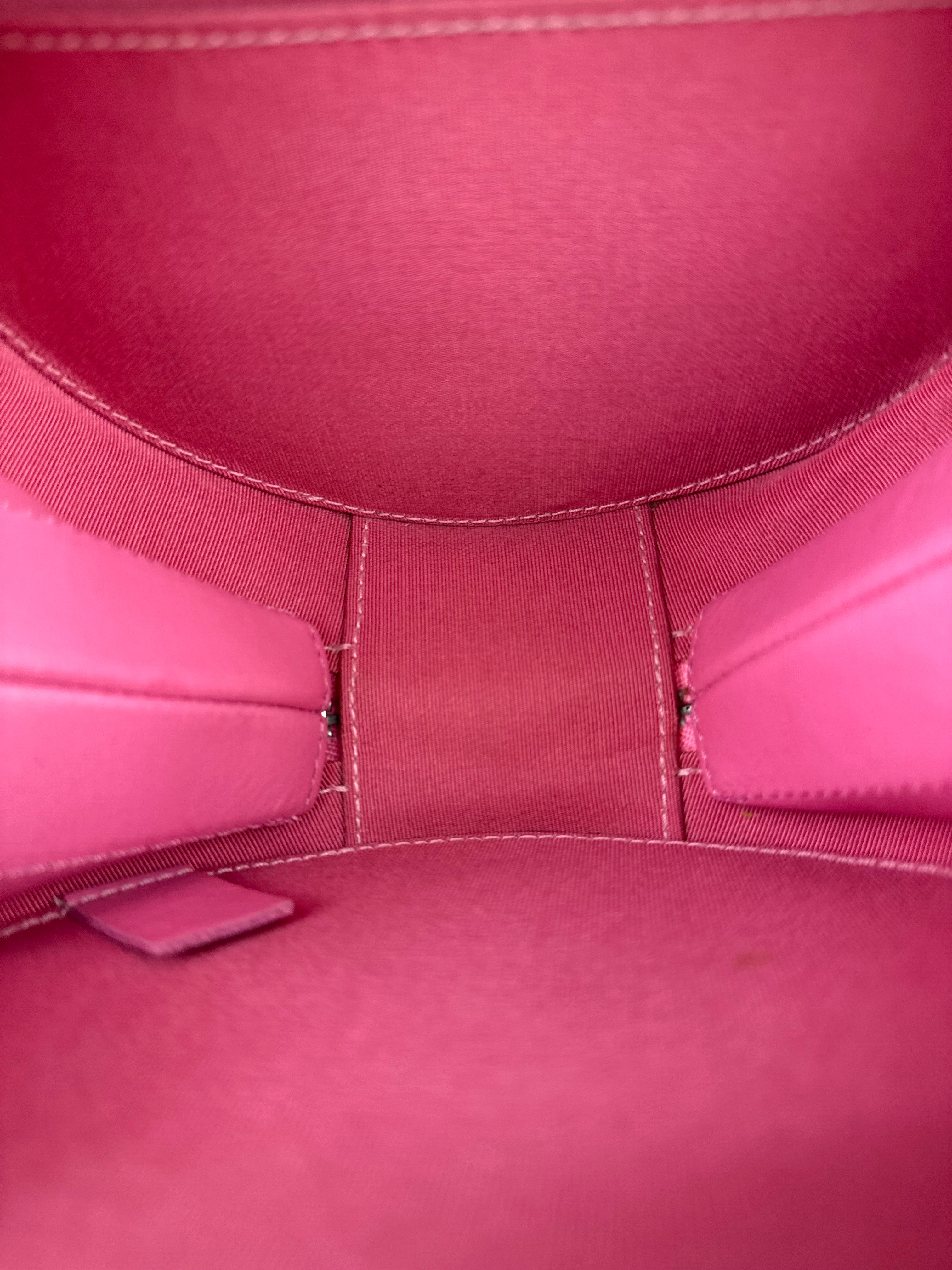Chanel Pink Patent Leather Round as Earth Two-Way Bag 2018
