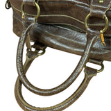 Balenicaga Brown Leather Whistle Handbag