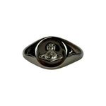 Vivienne Westwood Silver Logo Seal Ring