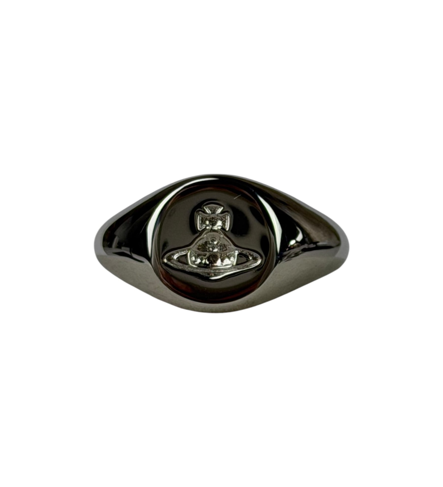 Vivienne Westwood Silver Logo Seal Ring