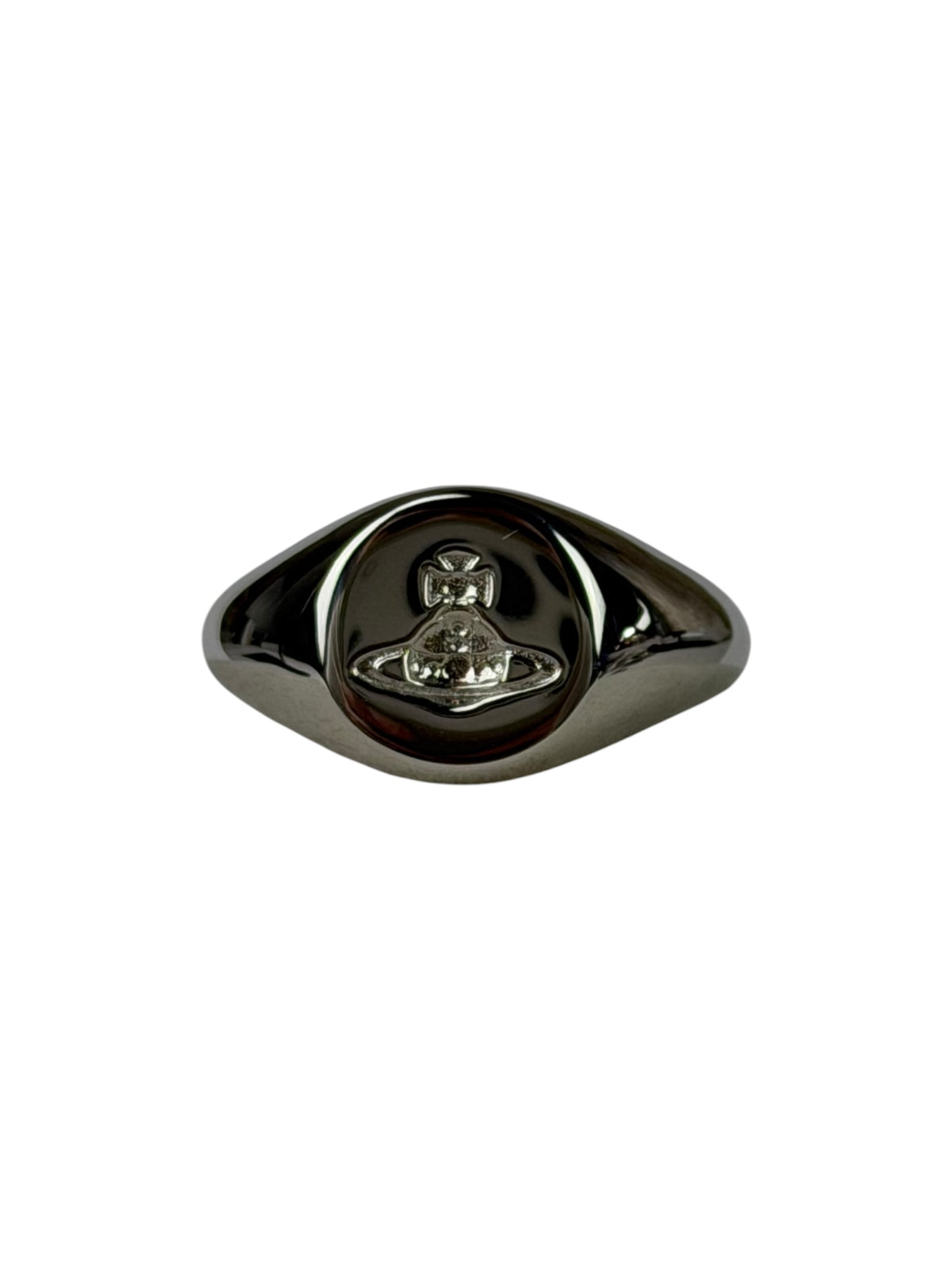 Vivienne Westwood Silver Logo Seal Ring