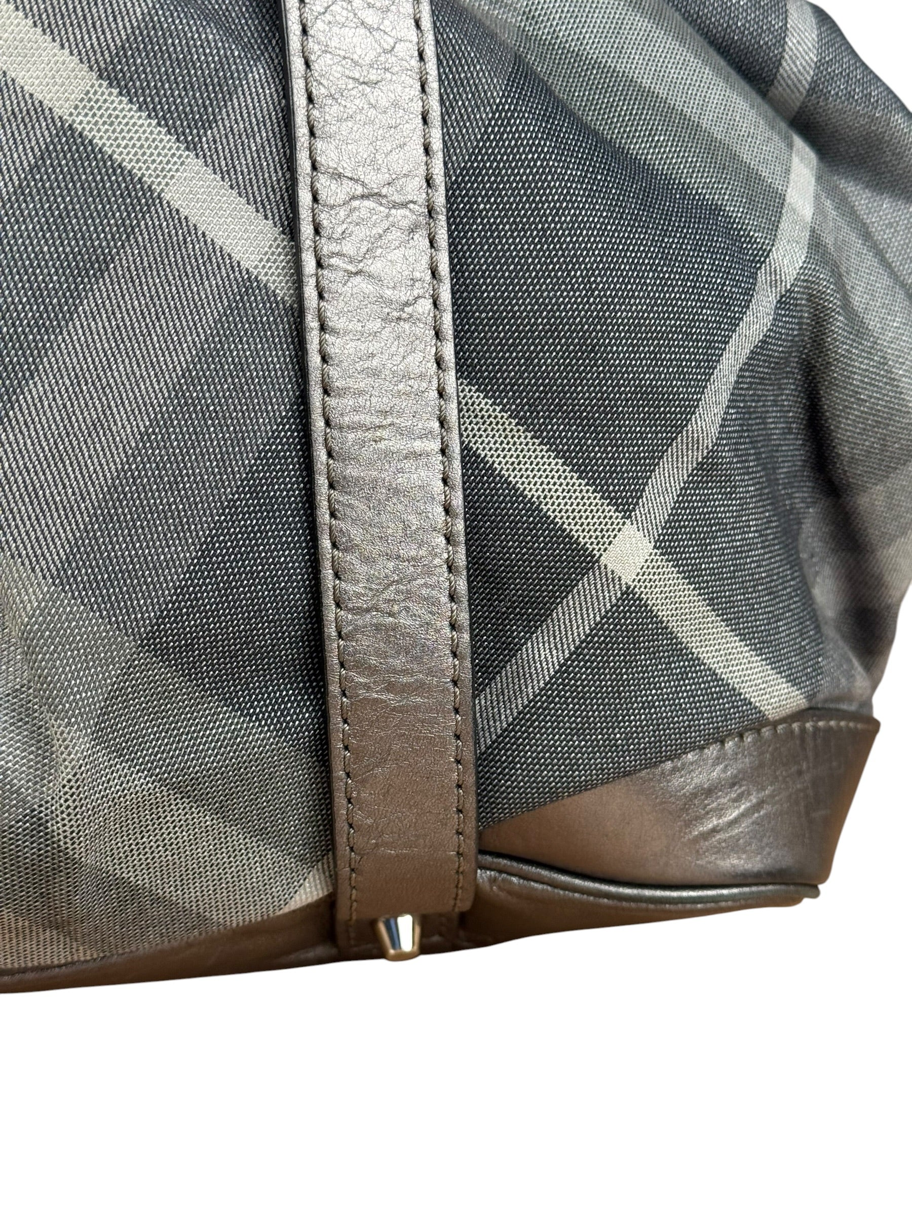 Burberry Vintage Grey Nova Check Shoulder Bag
