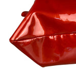 Chanel Red Patent CC Crystal Bon Bon Chain Tote