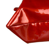 Chanel Red Patent CC Crystal Bon Bon Chain Tote