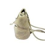 Chanel Cream Quilted Shearling Mountain Paris-Salzburg Small Backpack 2015
