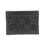 Gucci Black Leather GG Card Holder