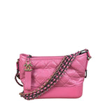 Chanel Pink Quilted Leather Small Gabrielle Hobo Bag 2019