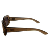 Gucci Translucent Grey Rectangular-Framed Sunglasses
