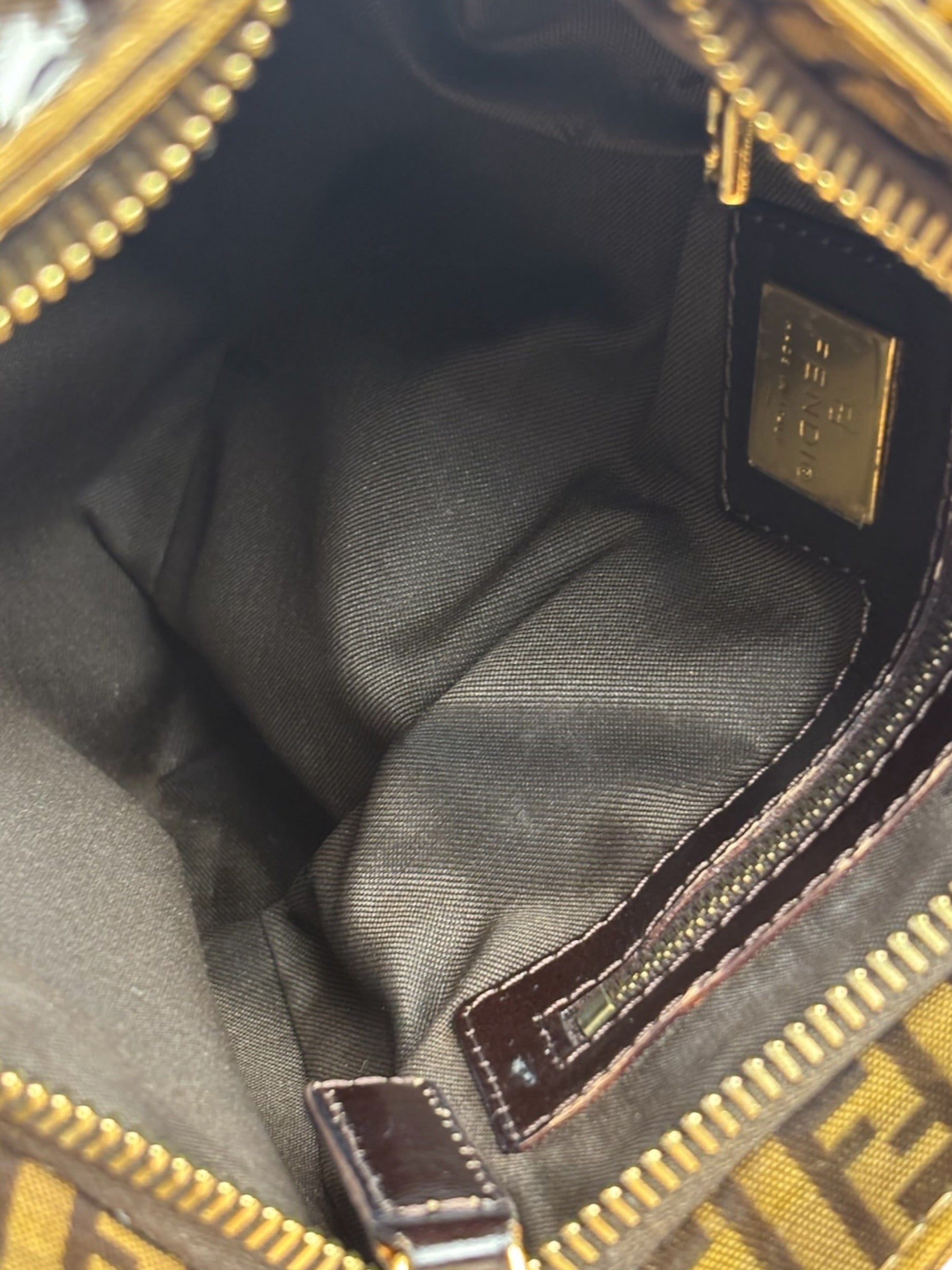 Fendi Vintage Zucca Patent Canvas Tote Bag