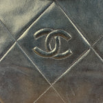 Chanel Black Diamond Stitch Flap CC Bag 1988