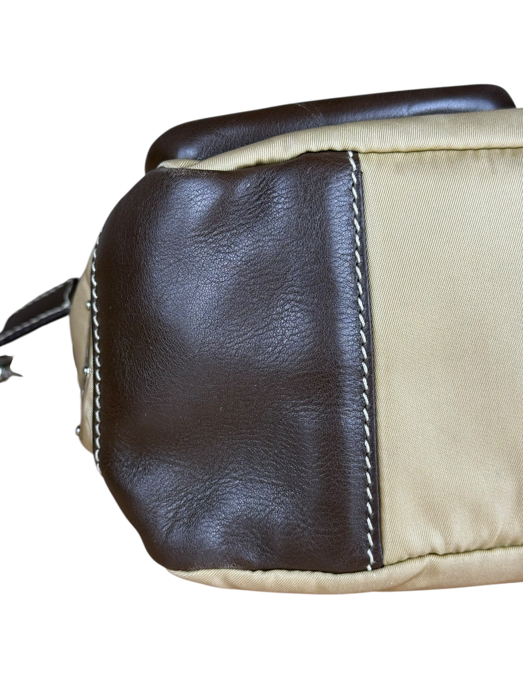 Prada Tessuto Buckle Shoulder Bag