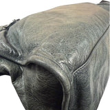 Balenciaga Grey Leather Medium Le City Shoulder Bag
