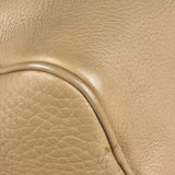 Prada Beige Leather Vitello Daino Buckle Shoulder Bag