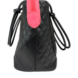 Chanel Black Quilted Calfskin Cambon Ligne Tote 2003