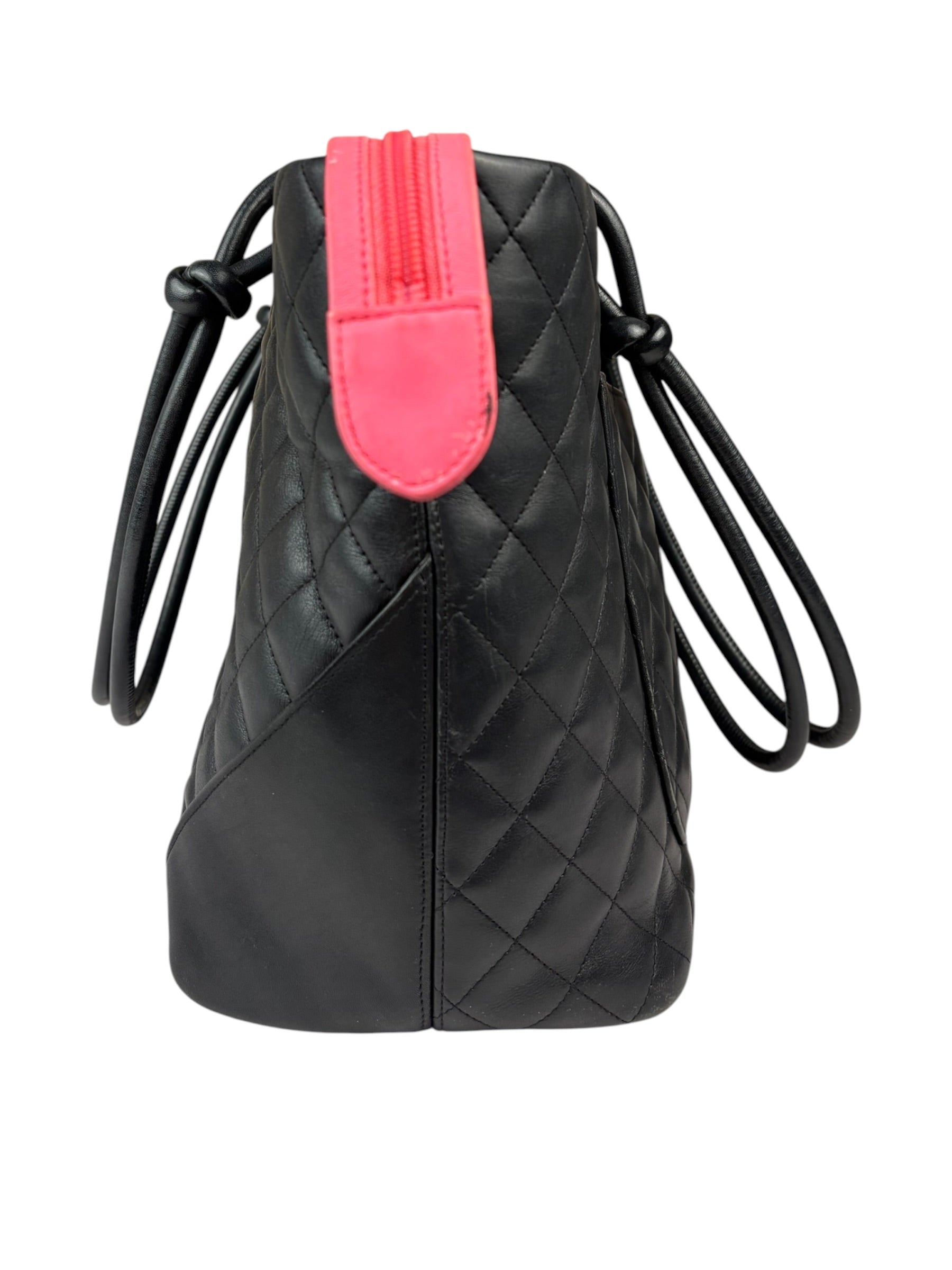 Chanel Black Quilted Calfskin Cambon Ligne Tote 2003